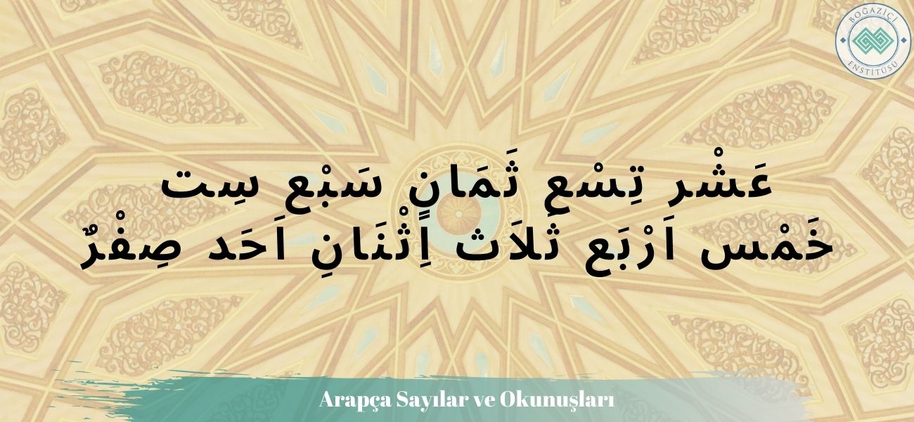 Arapça Rakamlar, Sayılar ve Okunuşları Arapça Rakamlar, Sayılar ve Okunuşları