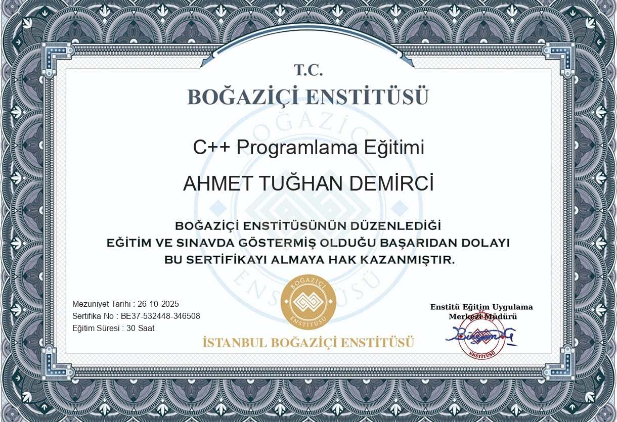 C++ Programlama Dili (Algoritma Uygulamalı)