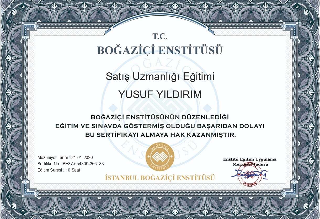 Satış Uzmanlığı Eğitimi