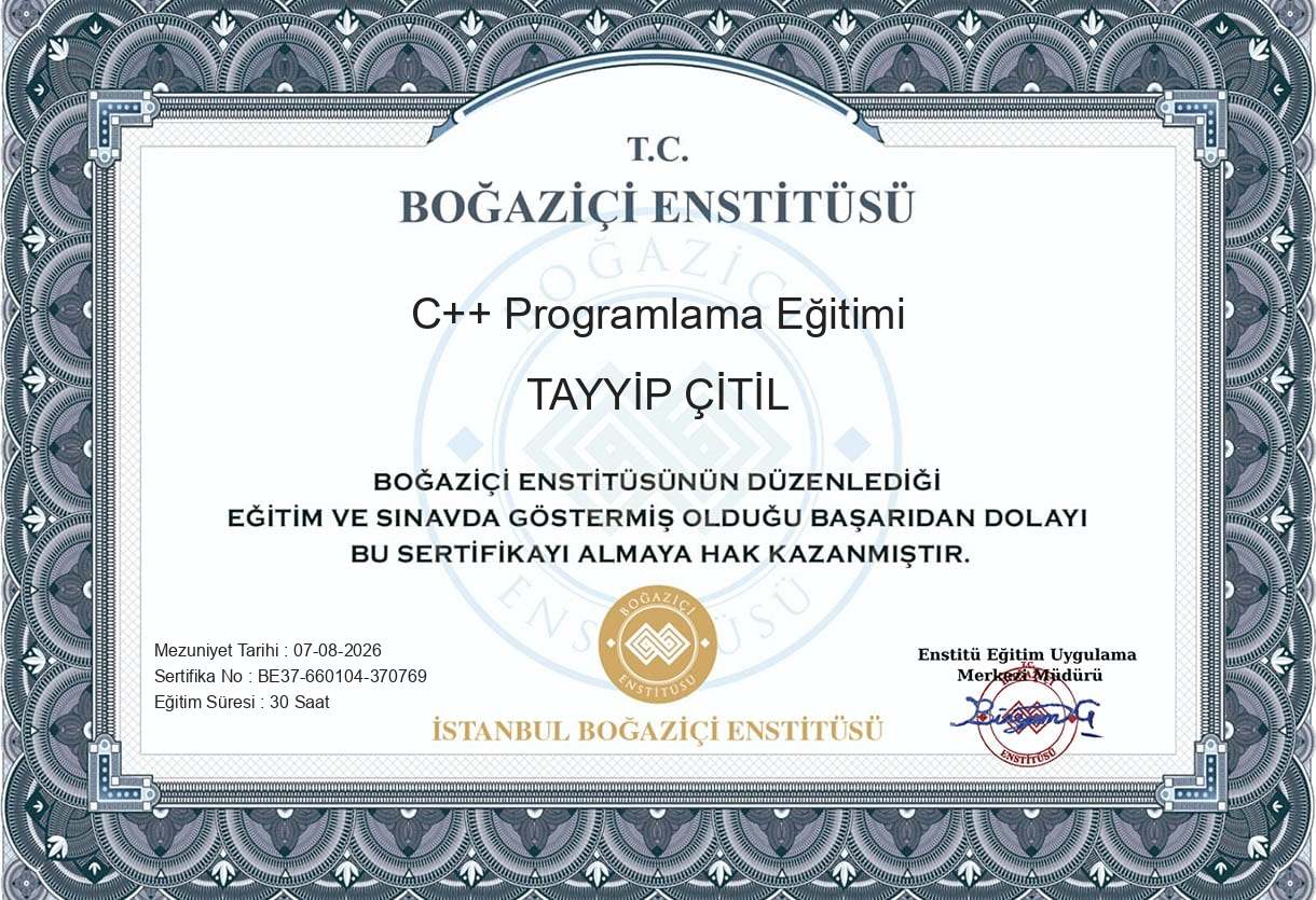 C++ Programlama Dili (Algoritma Uygulamalı)