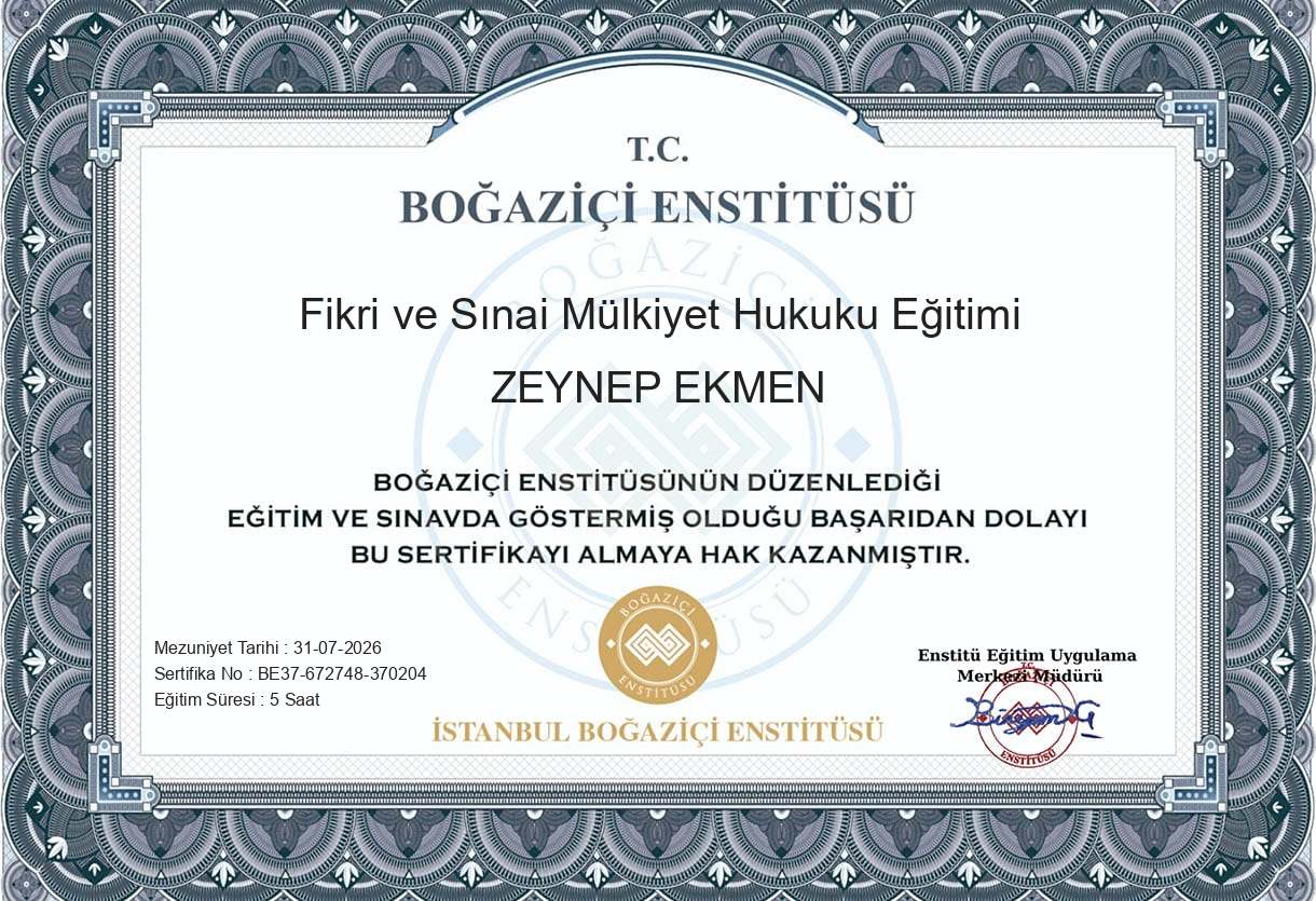 Fikri ve Sınai Mülkiyet Hukuku Eğitimi