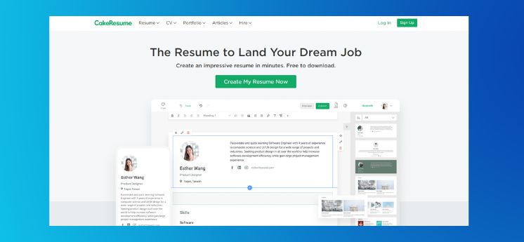 cake resume en iyi cv öz geçmiş hazırlama siteleri