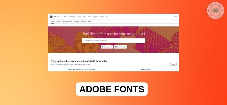 en iyi yazı tipi siteleri adobe fonts