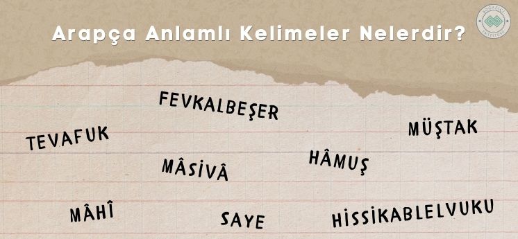 Arapça anlamlı kelimeler