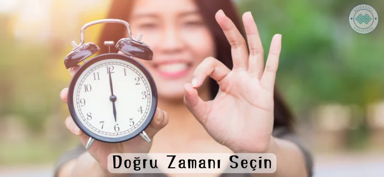 iletişim için doğru zamanı seçme